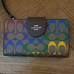 Coach Multicolor Signature Wallet